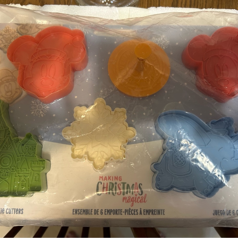 Disney Festive Cookie Cutter Collection - Red, Orange, Green, Blue, Cream